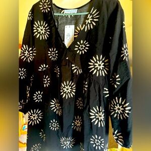 Sunburst Knee Length Dress | M